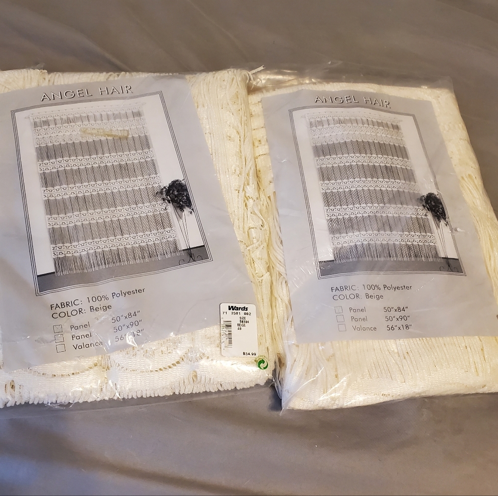 NWT Pair of Angel hair Curtains